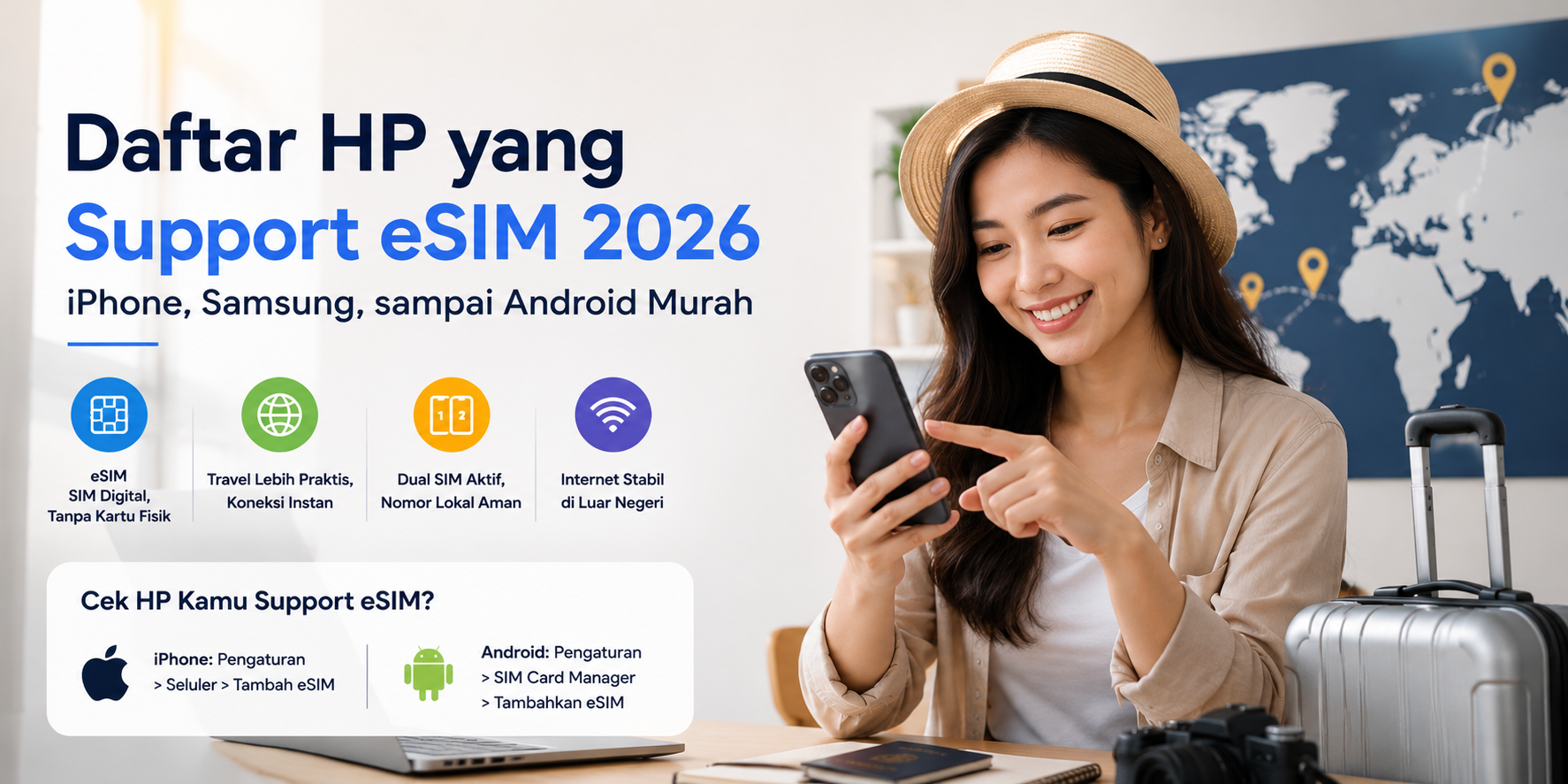 Daftar HP Support eSIM 2026: iPhone & Android