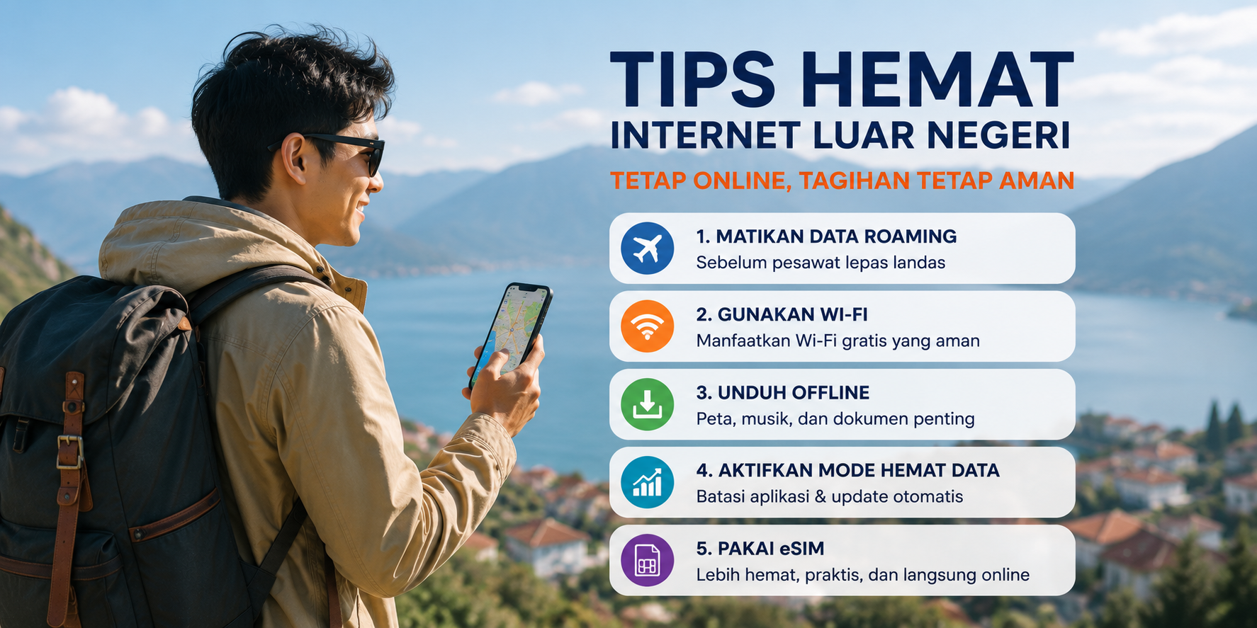 Tips Hemat Internet Luar Negeri Anti Boros Kuota